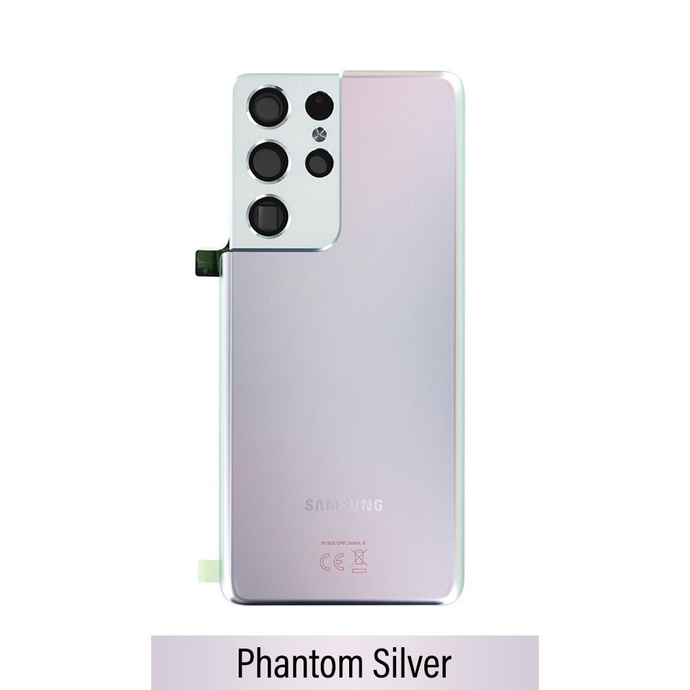 Rear Cover Glass For Samsung Galaxy S21 Ultra G998 GH82-24499B (Gold)-Phantom Silver Rear Cover Glass For Samsung Galaxy S21 Ultra G998 GH82-24499B (Gold)-Phantom Silver